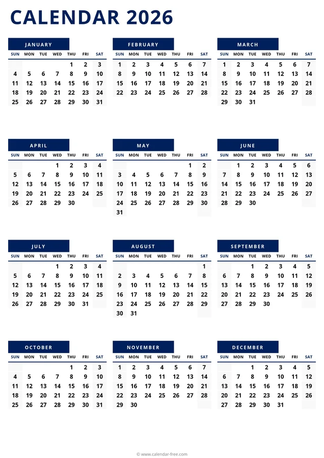 Calendrier 2025 Imprimable